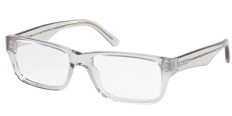 prada clear mens glasses|Prada semi rimless eyeglasses.